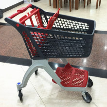 New Design Portable Plastic Hand Shopping Trolley Cart for Supermarket